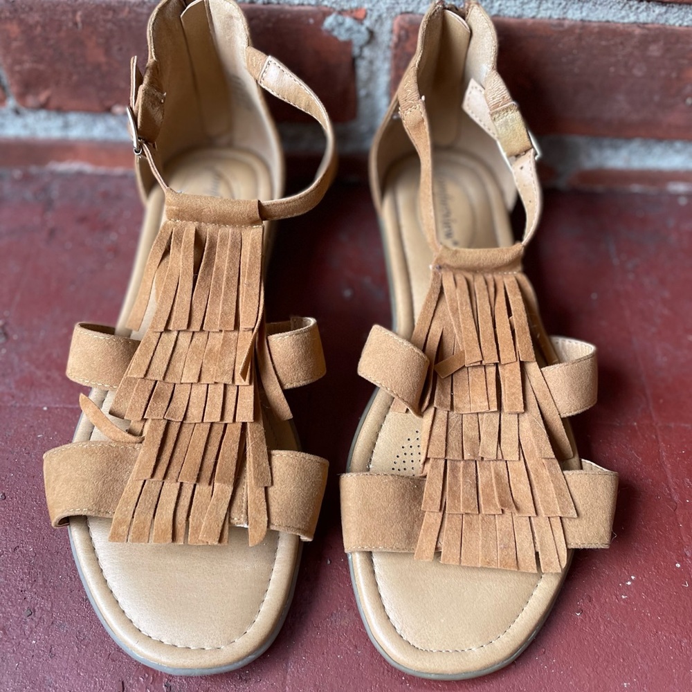 Comfort View Sandals with Tassels